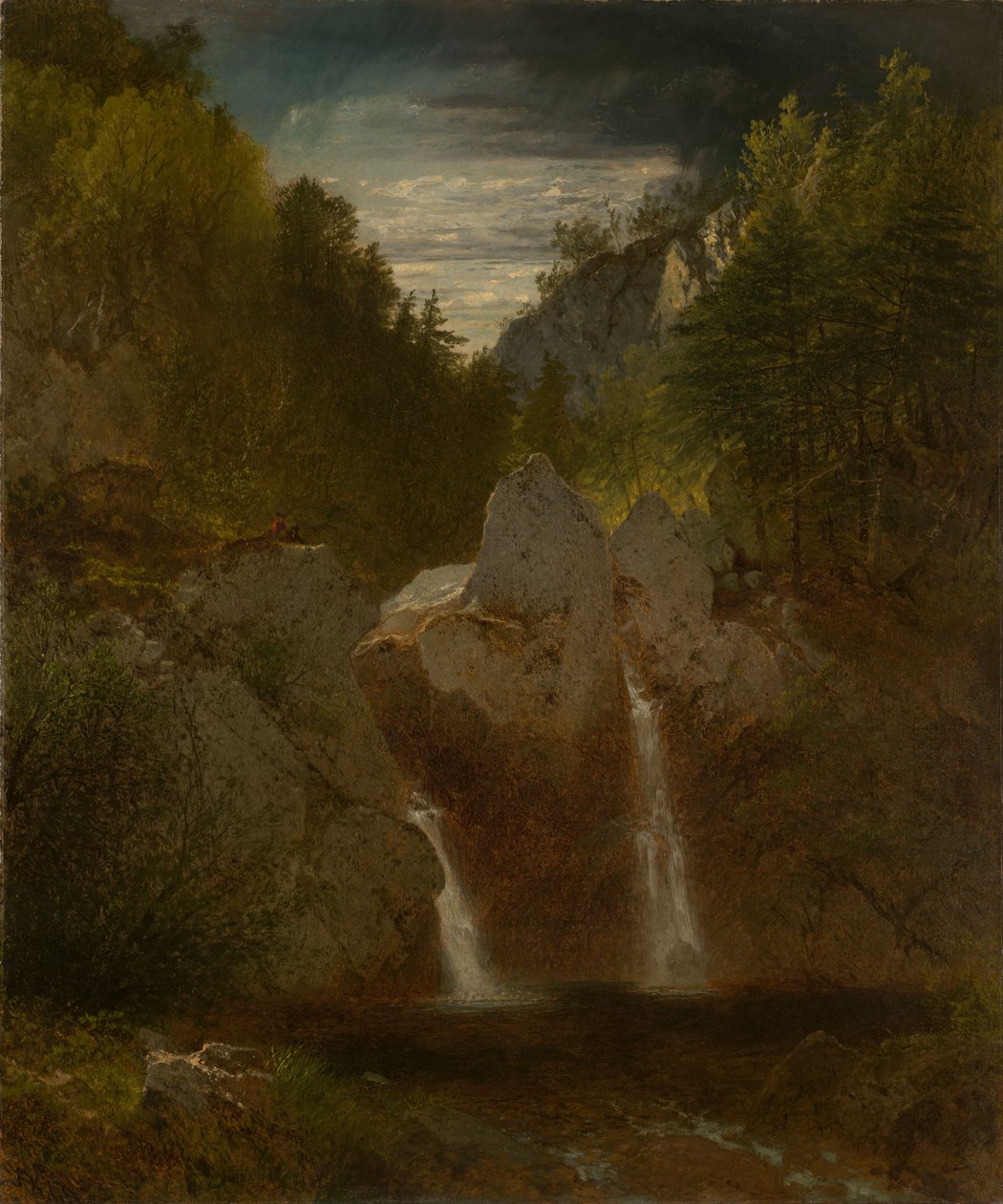 Felsenbecken, Bash Bish Falls von John Frederick Kensett