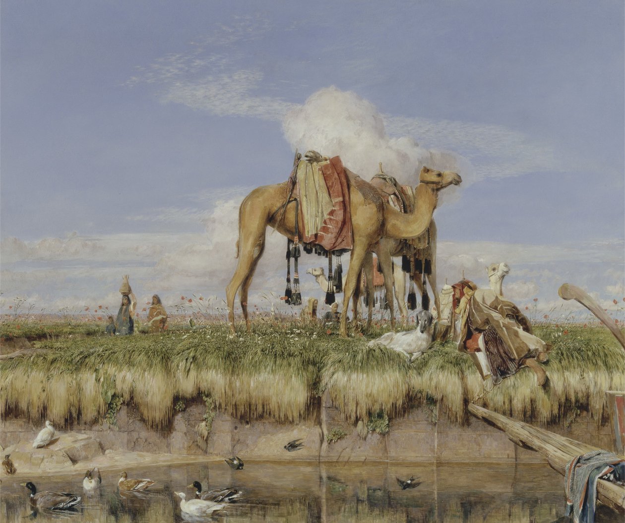 Am Ufer des Nils, Oberägypten von John Frederick Lewis
