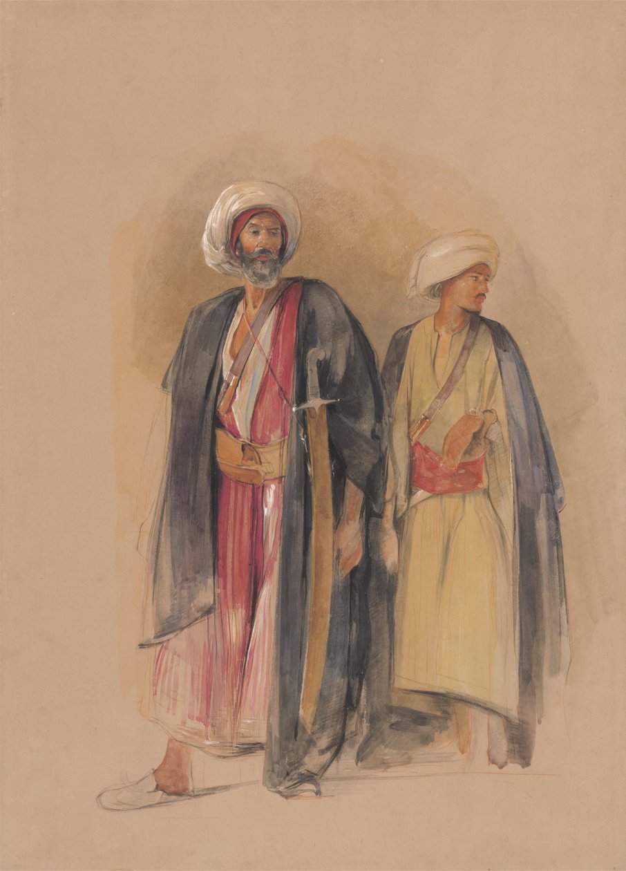 Scheich Hussein von Gebel Tor und sein Sohn von John Frederick Lewis