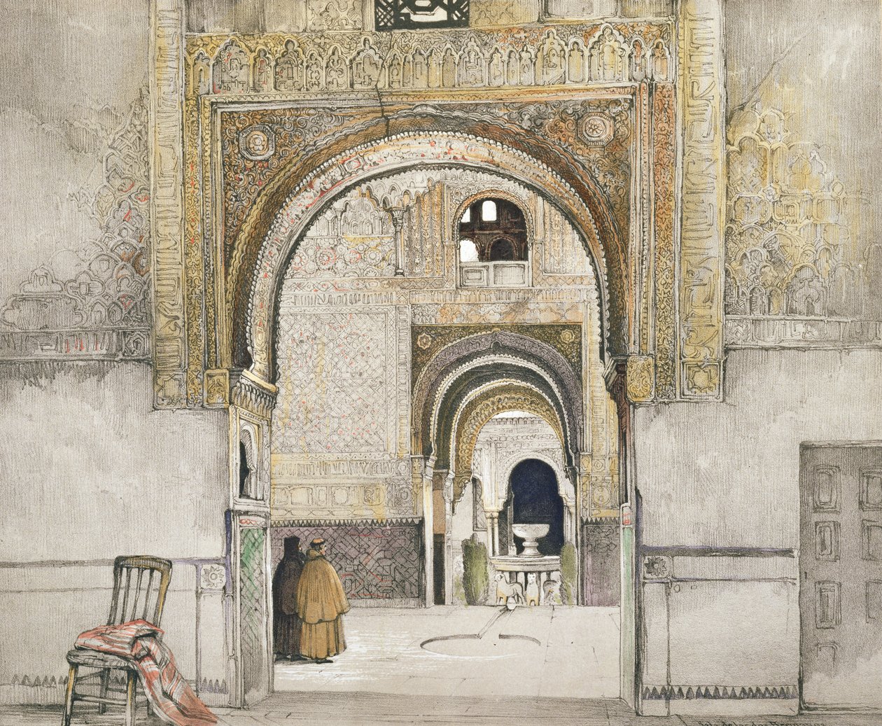 Die Halle der zwei Schwestern (Sala de las dos Hermanas), aus 