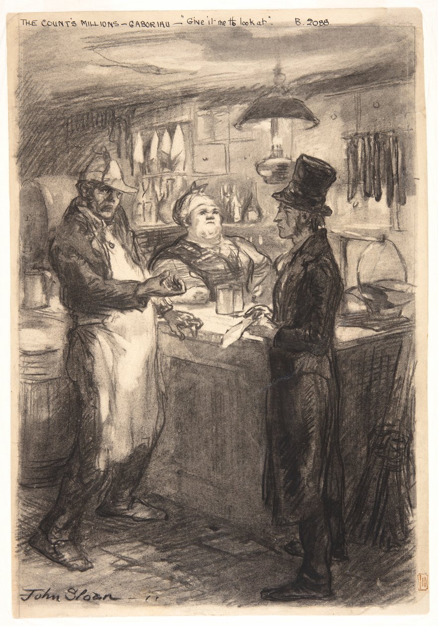 Was ist das für eine Rechnung? Gib sie mir zum Anschauen. von John French Sloan