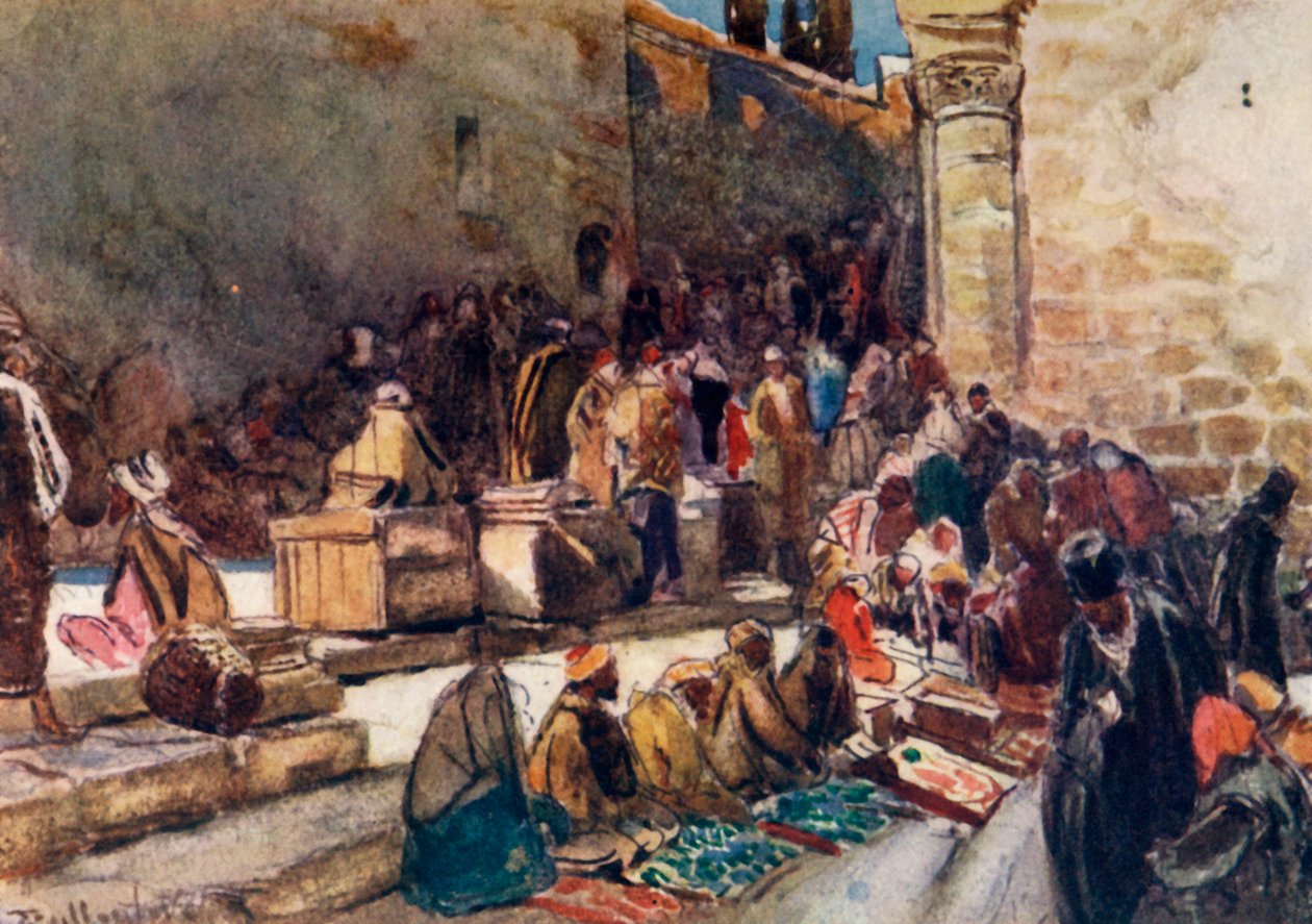 Eingang zum Vorhof der Grabeskirche - Jerusalem von John Fulleylove