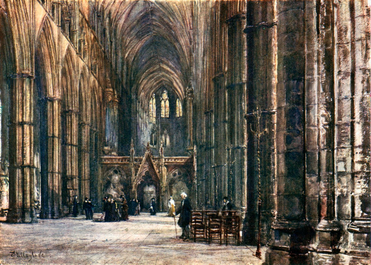 Innenansicht des Kirchenschiffs, Blick nach Osten von John Fulleylove