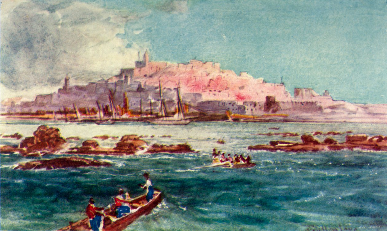 Joppa vom Meer aus, 1902 von John Fulleylove