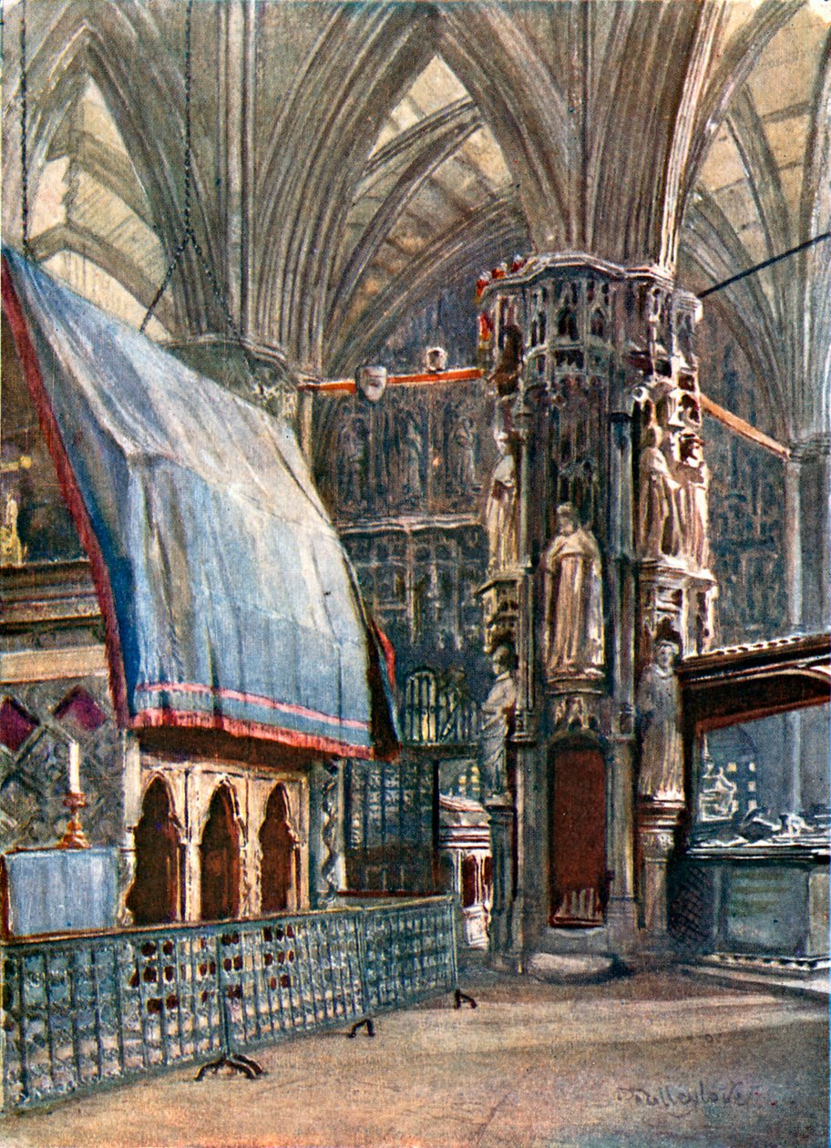 Schrein von St. Edward und die Chantry-Kapelle von Heinrich V. von John Fulleylove