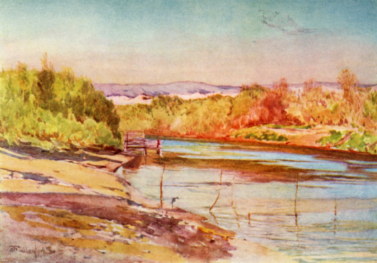 Die Furt des Jordan in der Nähe von Jericho von John Fulleylove