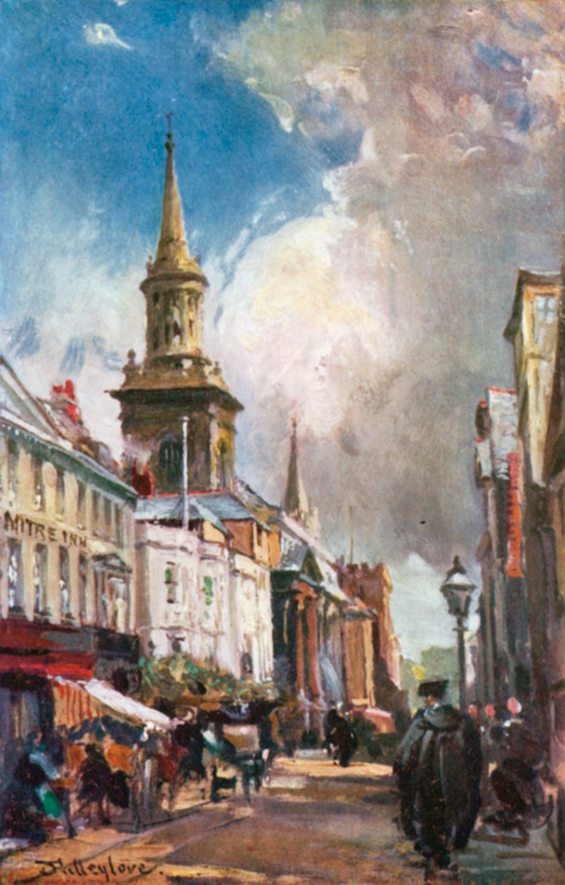 Die High Street, Blick nach Osten von John Fulleylove