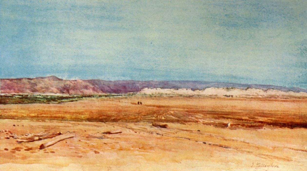 Die Westküste des Toten Meeres, 1902 von John Fulleylove