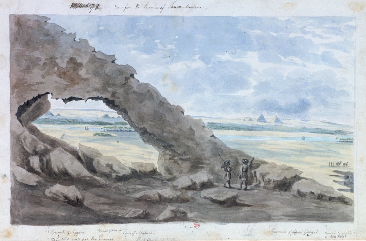 Blick von den Steinbrüchen von Toora Maasara von John Gardner Wilkinson