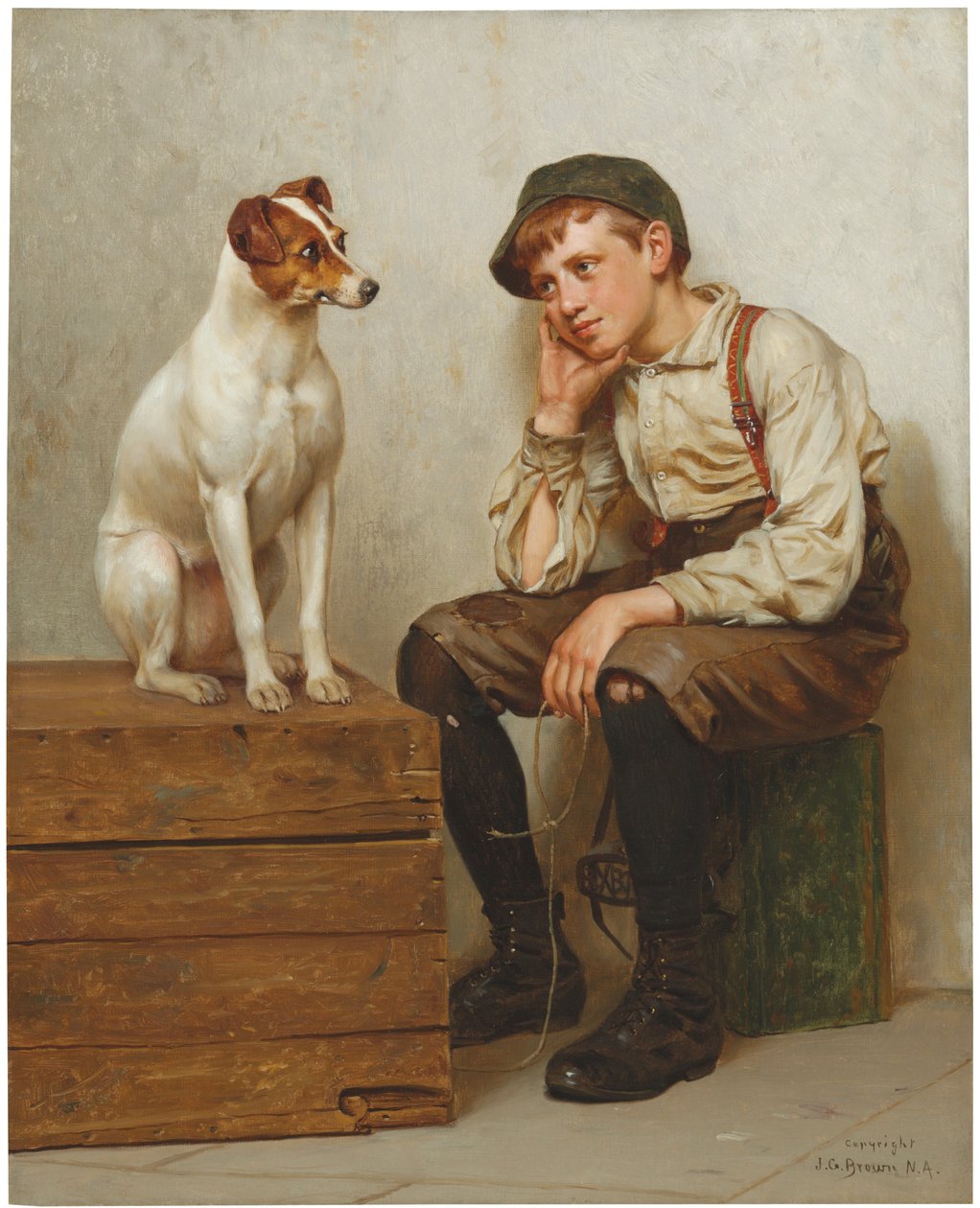 Gegenseitige Bewunderung, 1898 von John George Brown