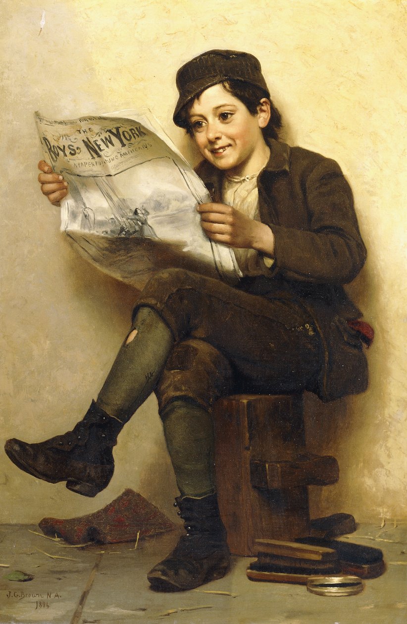 Die Jungen von New York, 1886 von John George Brown