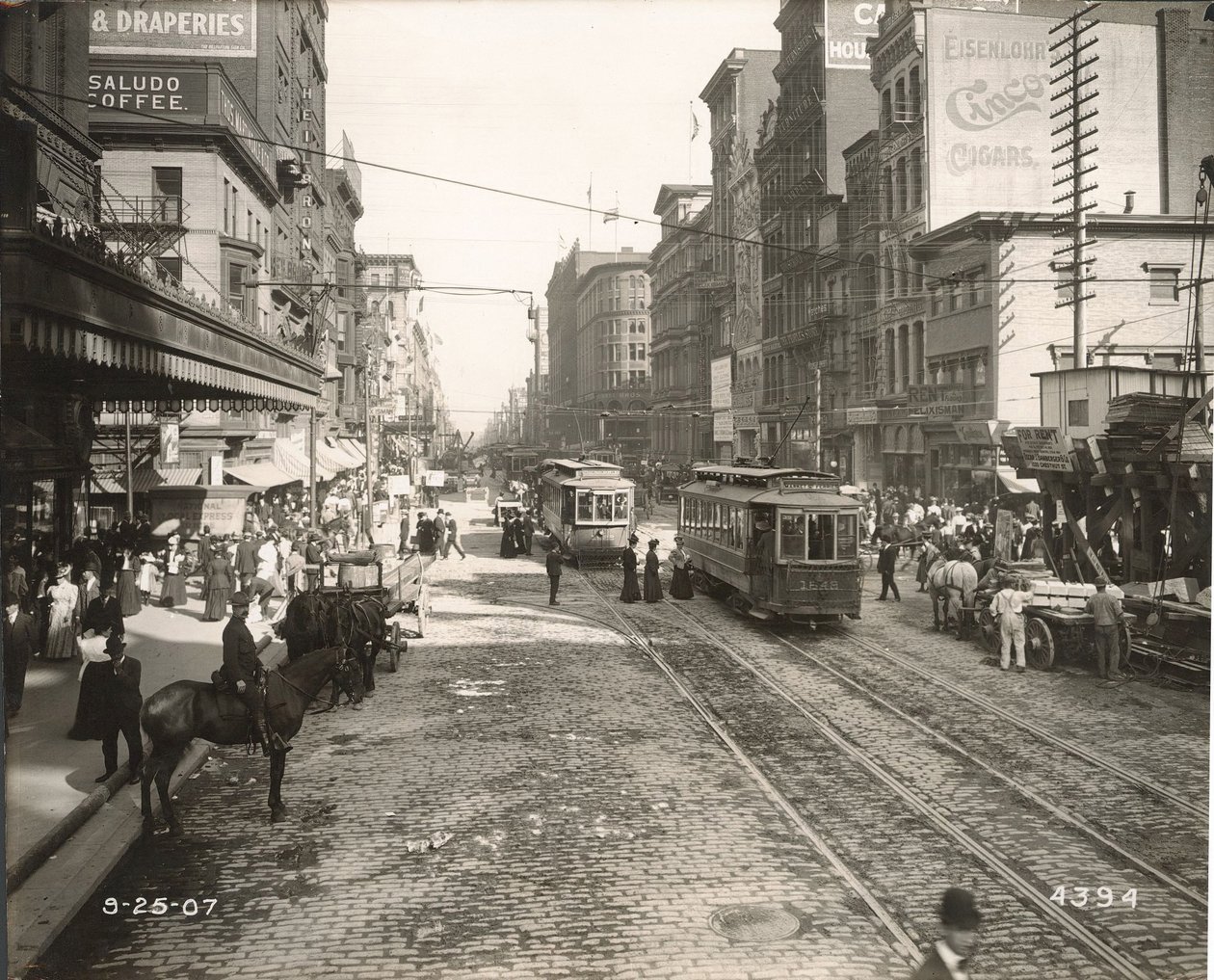 Market Street, Osten von der 10., Philadelphia, 1907 von John Gibb Smith