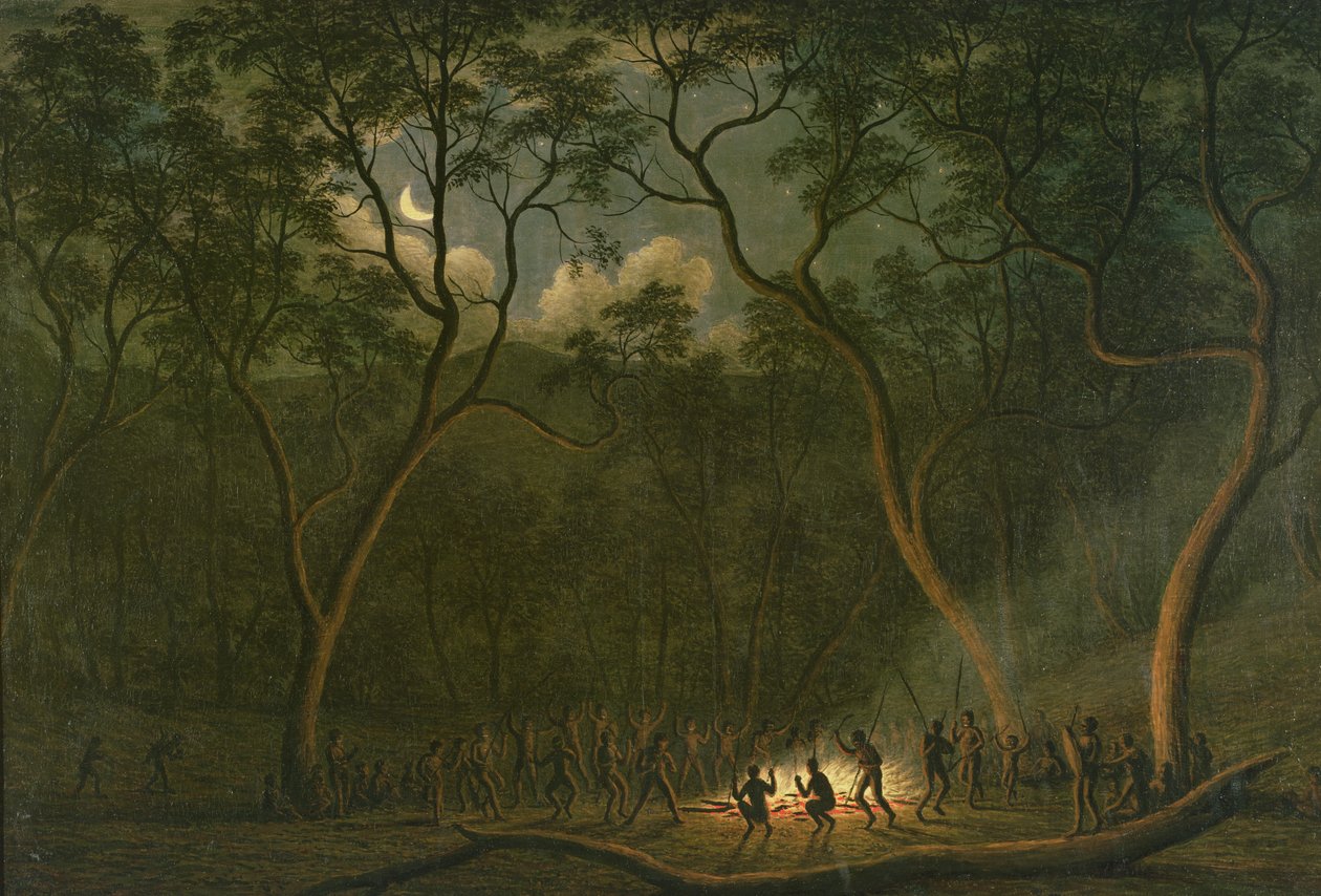 Aborigines-Koroboree in Van Diemen