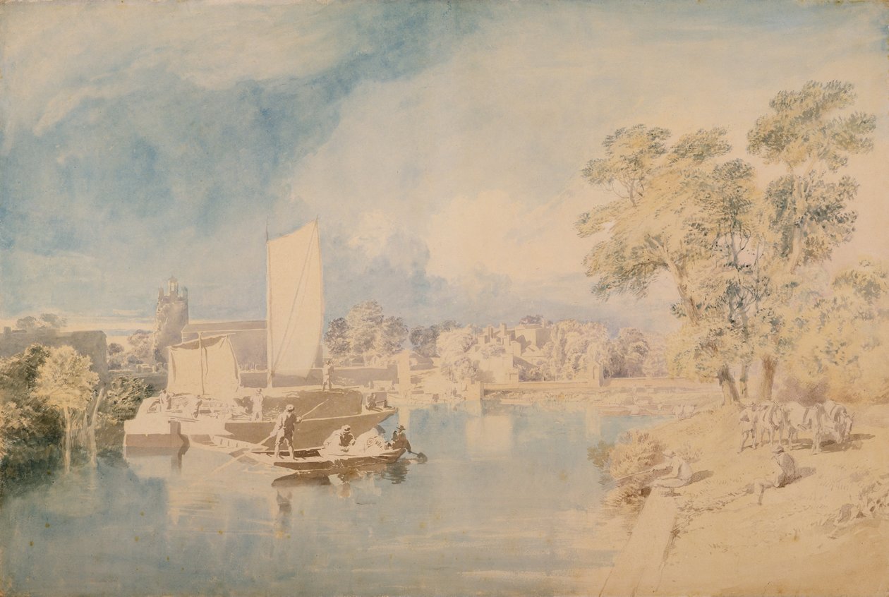 Die Themse bei Isleworth, ca. 1805-10 von John Glover