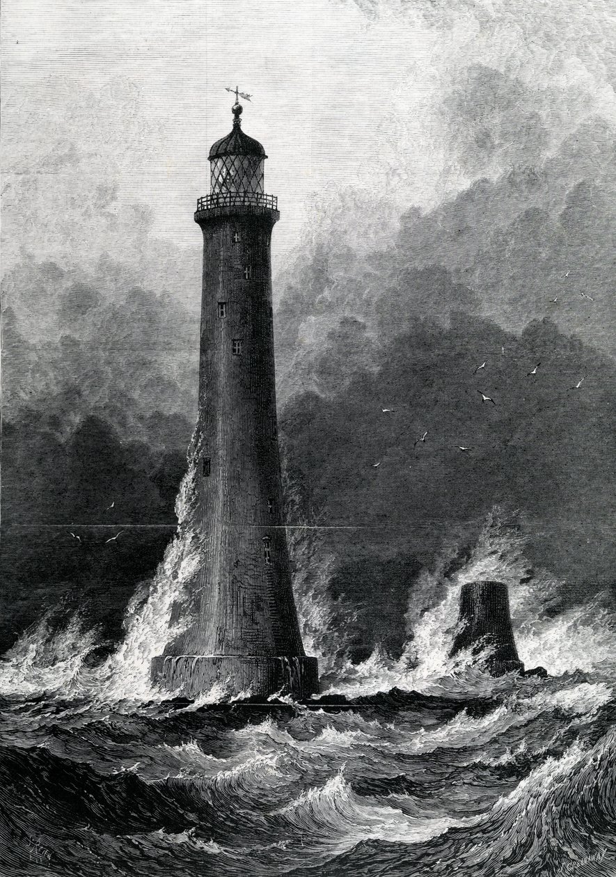Der vorgeschlagene neue Eddystone-Leuchtturm, Illustration aus 