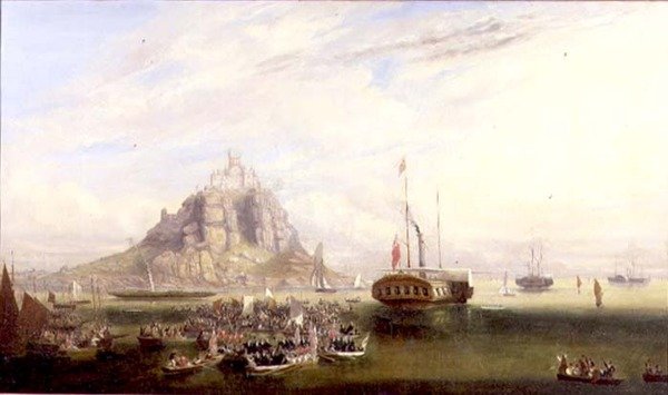 Die Abreise von Königin Victoria und Prinz Albert von St. Michael