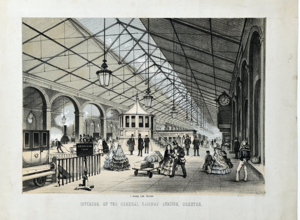 Innenansicht des Hauptbahnhofs, Chester von John Gresty