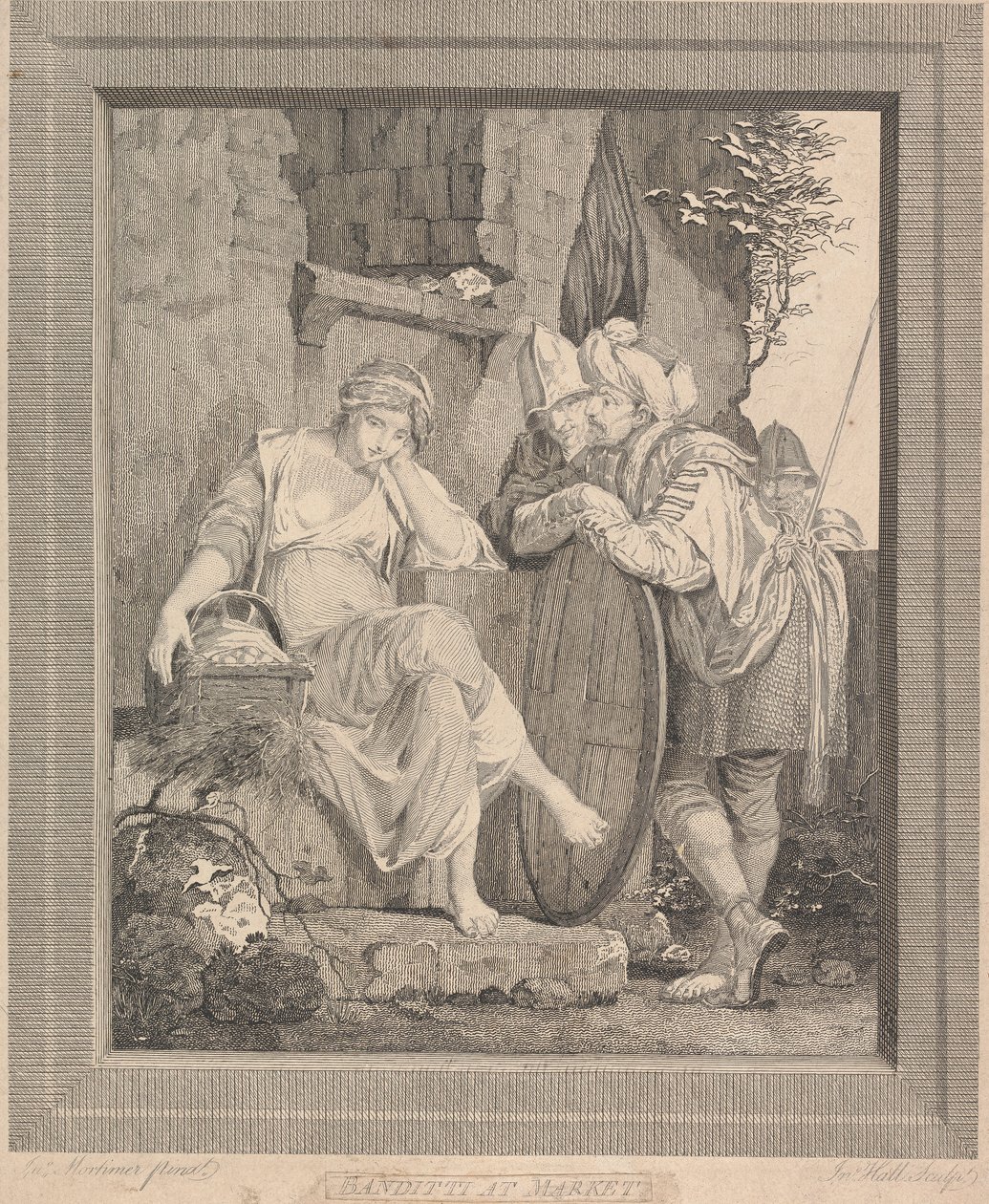 Banditen auf dem Markt (Nummer 41 des Katalogs Mortimer Ausstellung 1968) von John Hall