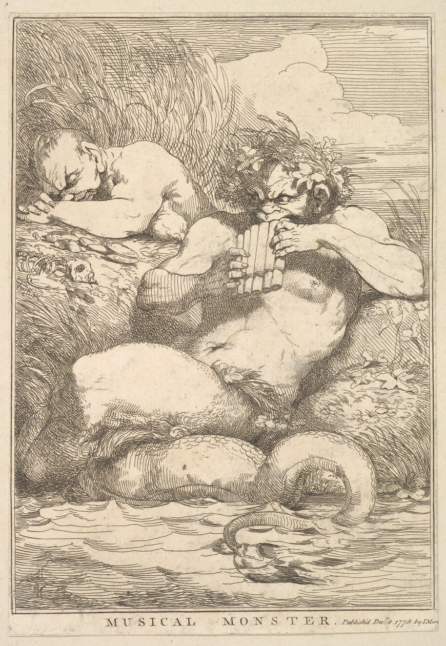 Musikalisches Monster aus Fünfzehn Radierungen, Sir Joshua Reynolds gewidmet von John Hamilton Mortimer