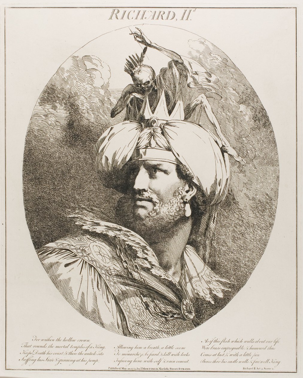 Richard II., aus Zwölf Charaktere von Shakespeare von John Hamilton Mortimer