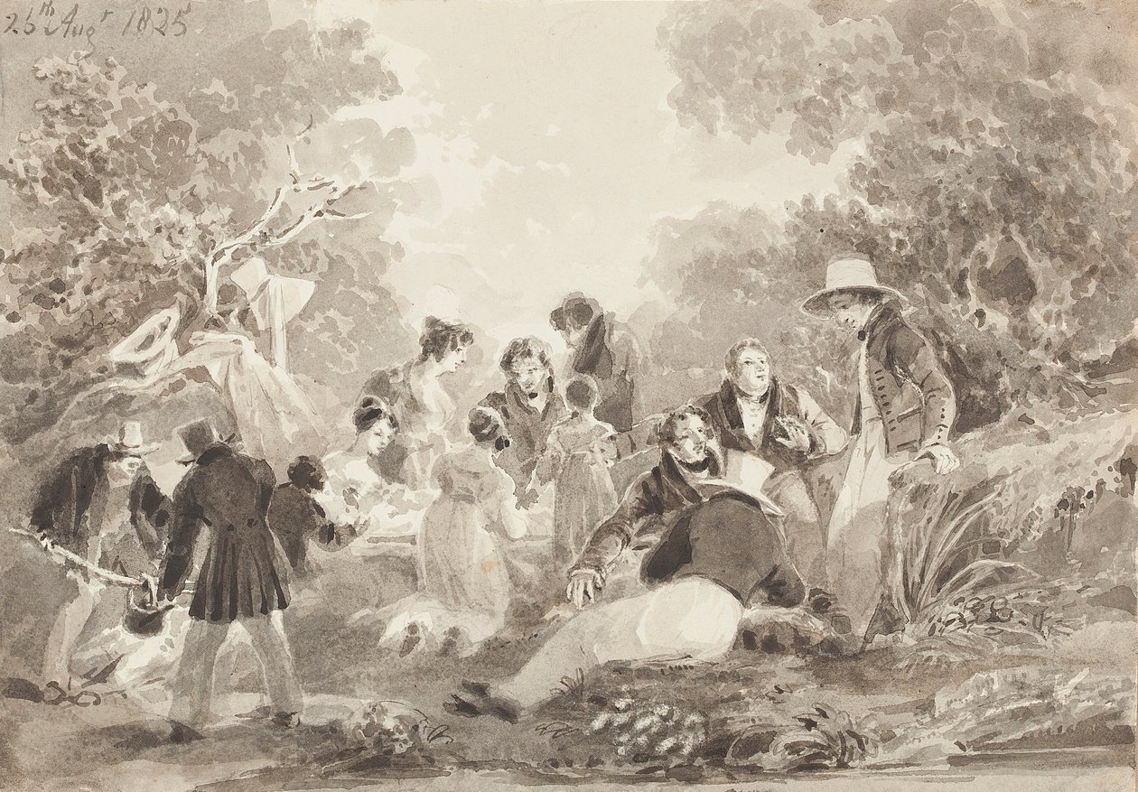 Picknick am See, 1825 von John Harden