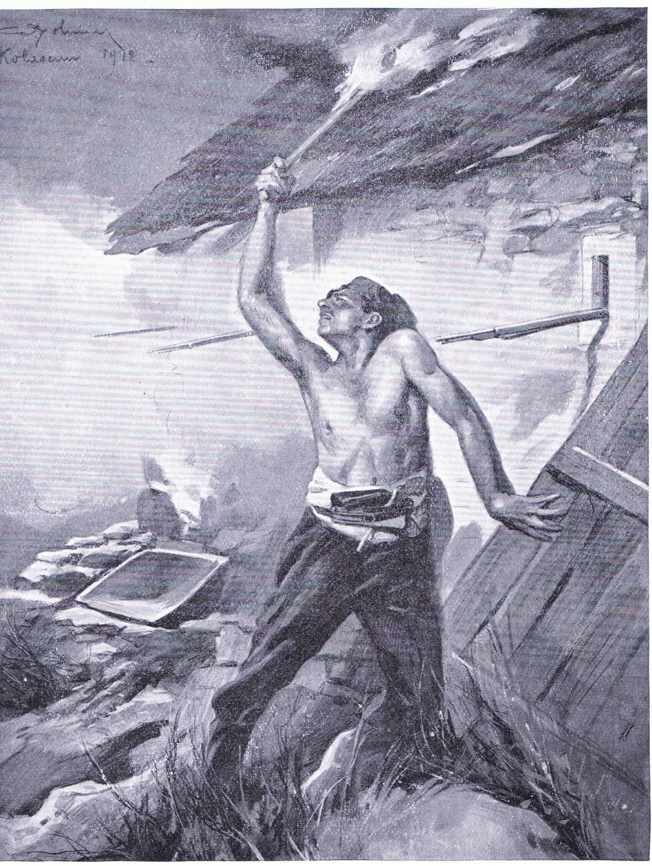 Ein Grenzvorfall aus dem Balkankrieg 1912, aus Hutchinson