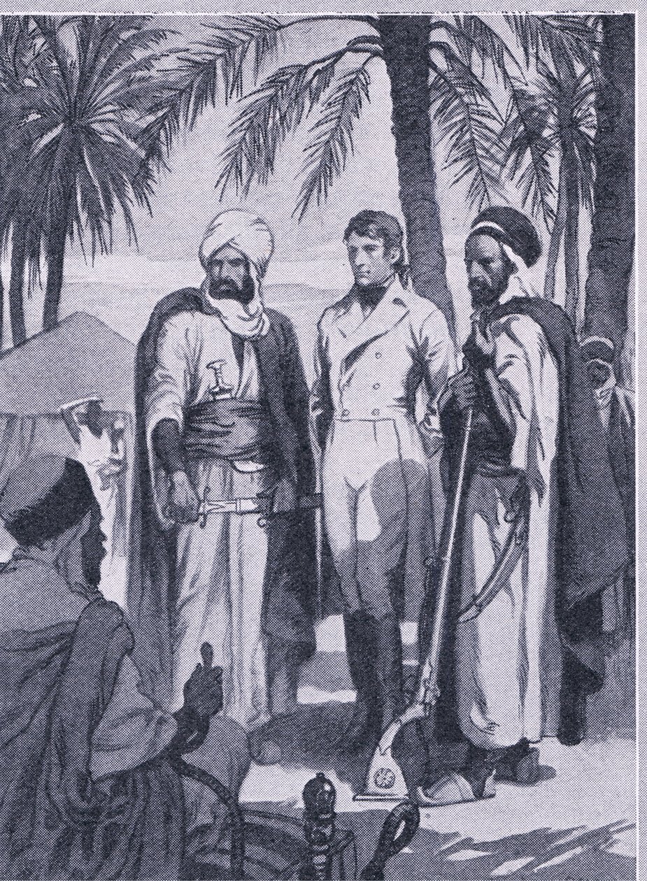 1853 brach David Livingstone mit einer kleinen Gruppe Einheimischer zu einer 1000 Meilen langen Reise durch Sümpfe und Wälder auf, Newnes Pictorial Knowledge, veröffentlicht von Newnes, ca. 1950er Jahre von John Harris Valda
