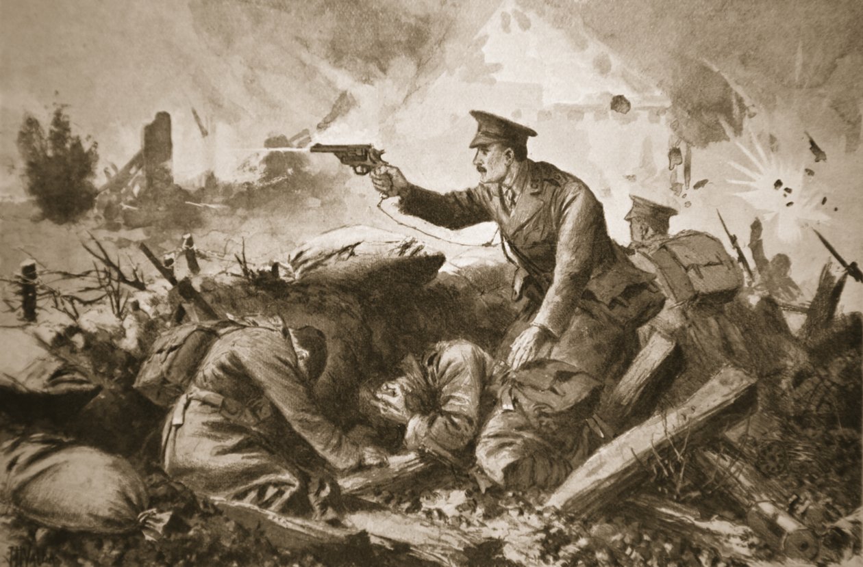 Leutnant Neame hält den Feind zurück und rettet verwundete Männer von John Harris Valda