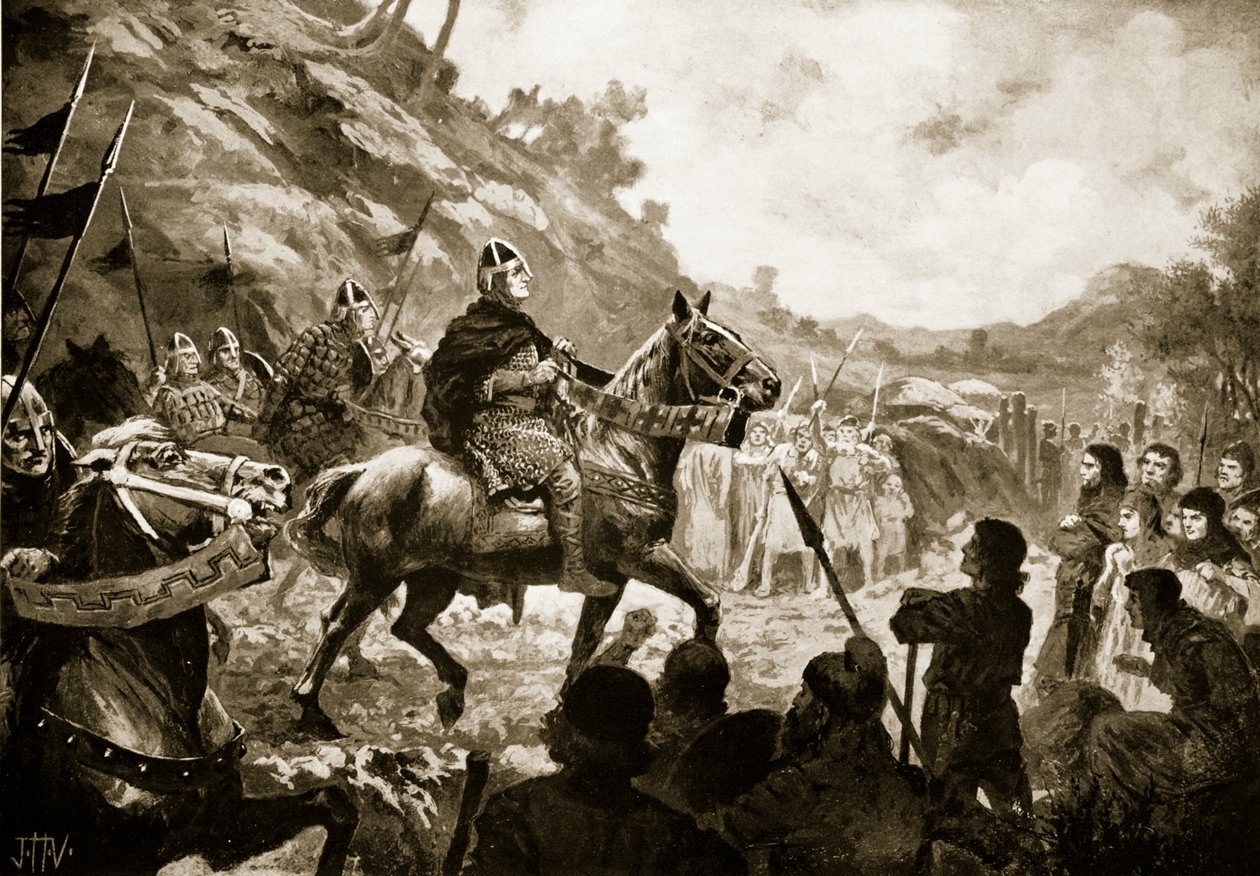 Wilhelm der Eroberer marschiert nach Wales von John Harris Valda