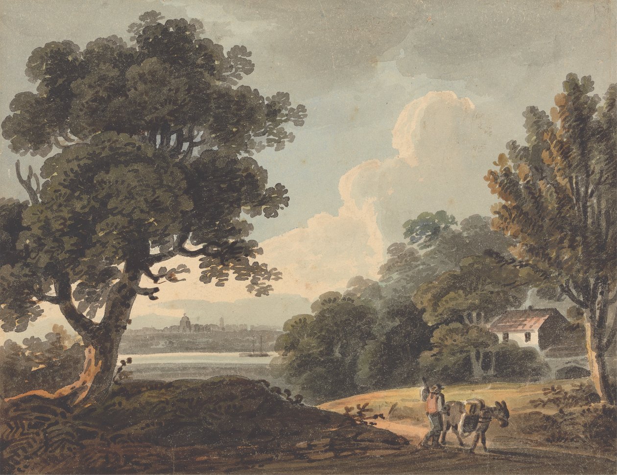 Landschaft mit Fernblick auf London von John Henry Campbell