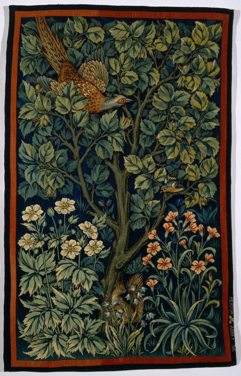 Fasan, hergestellt von Morris & Co. 1916 von John Henry Dearle