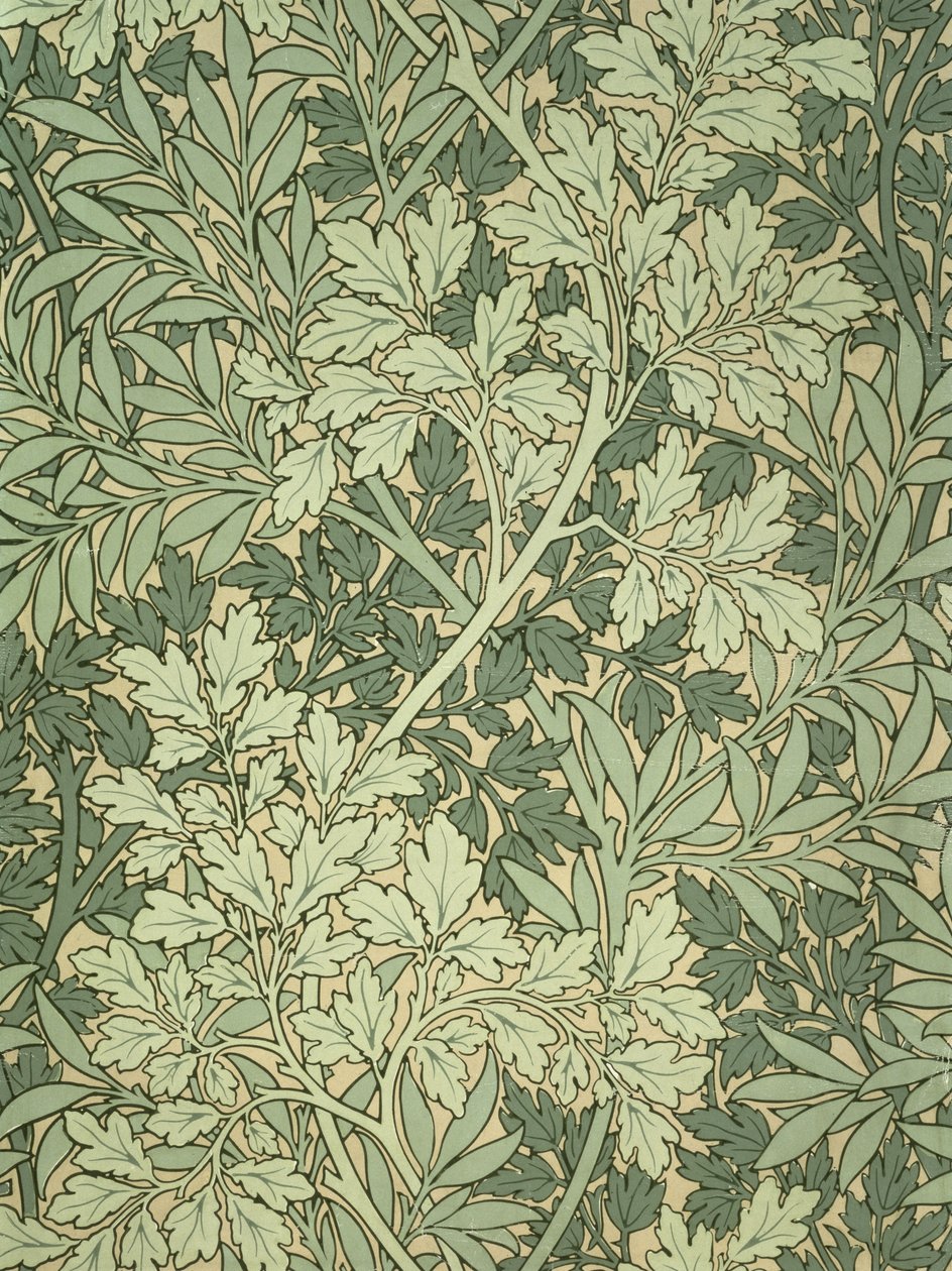 Laubtapete, entworfen von John Henry Dearle für Morris and Company von John Henry Dearle