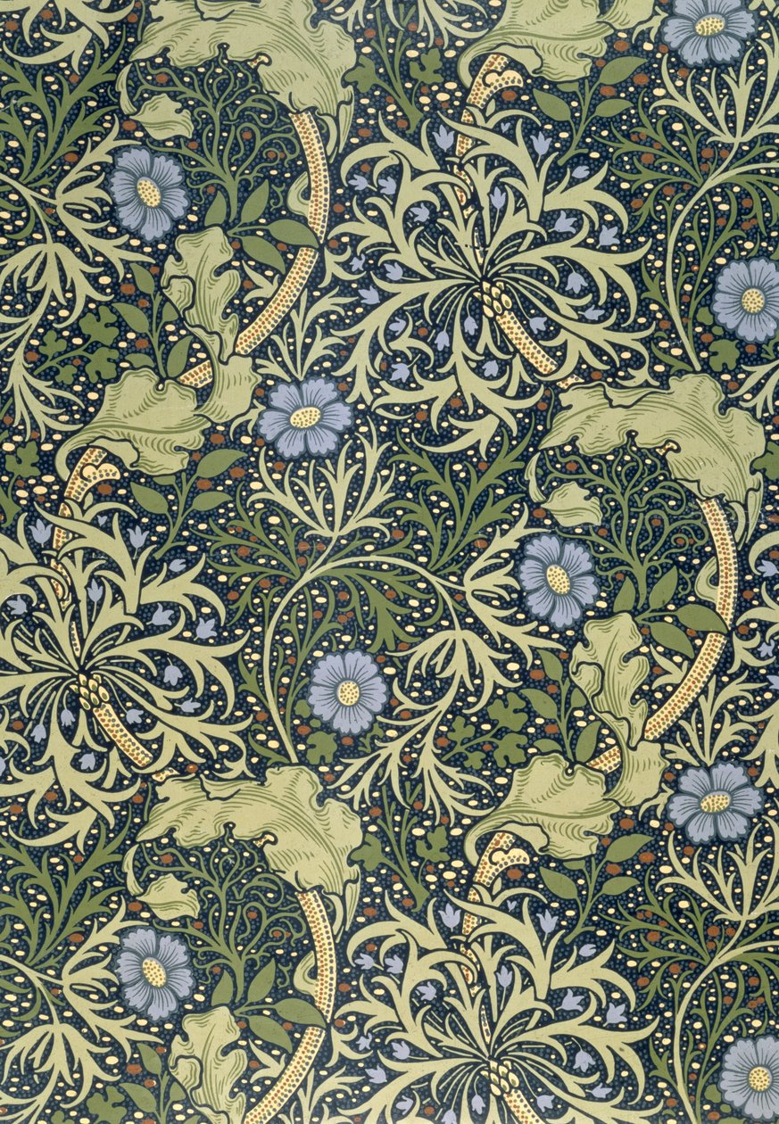Seetang-Tapete, entworfen von John Henry Dearle (1860-1932) für Morris and Company, 1901 von John Henry Dearle