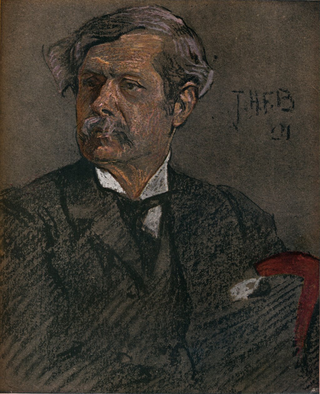 Porträt von Alfred East, um 1902 von John Henry Frederick Bacon