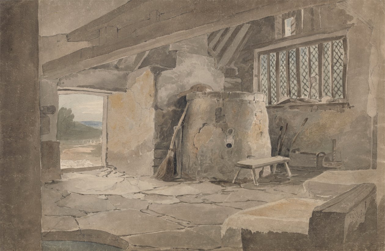 Studie eines Hütteninnenraums von John Henry Mole