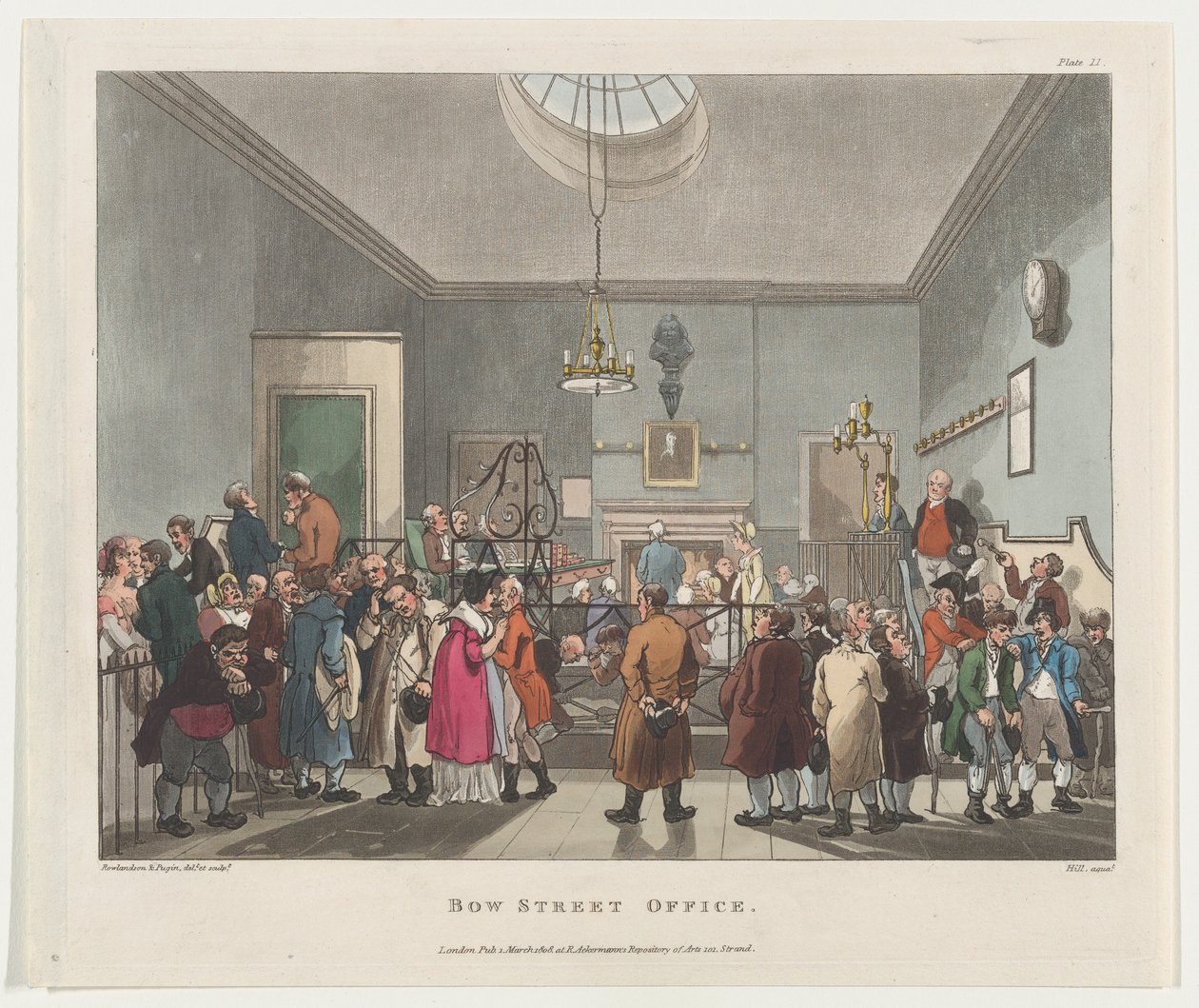 Bow Street Büro, 1. März 1808 von John Hill