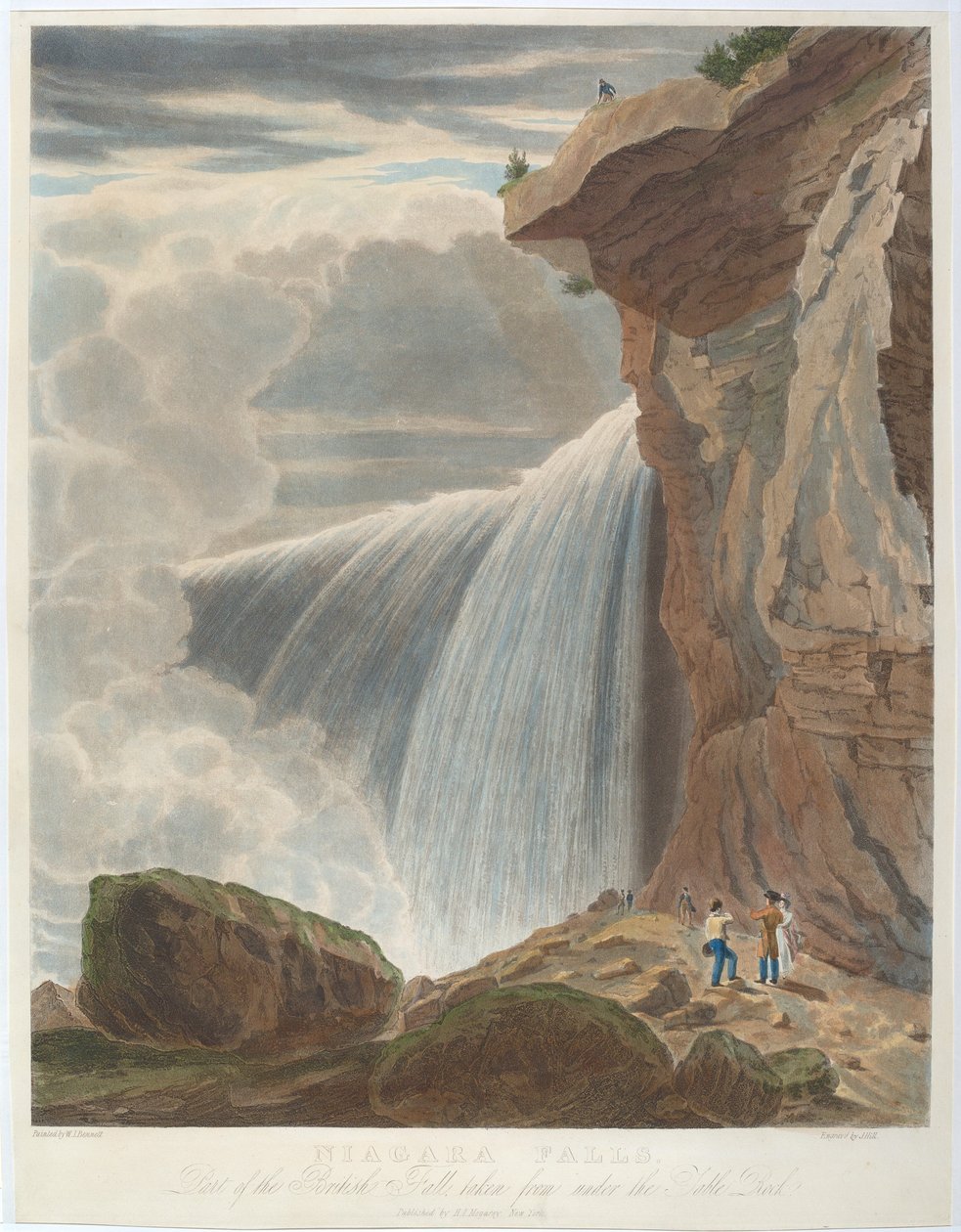 Niagara-Fälle von unterhalb des Tafelbergs von John Hill, after William James Bennett