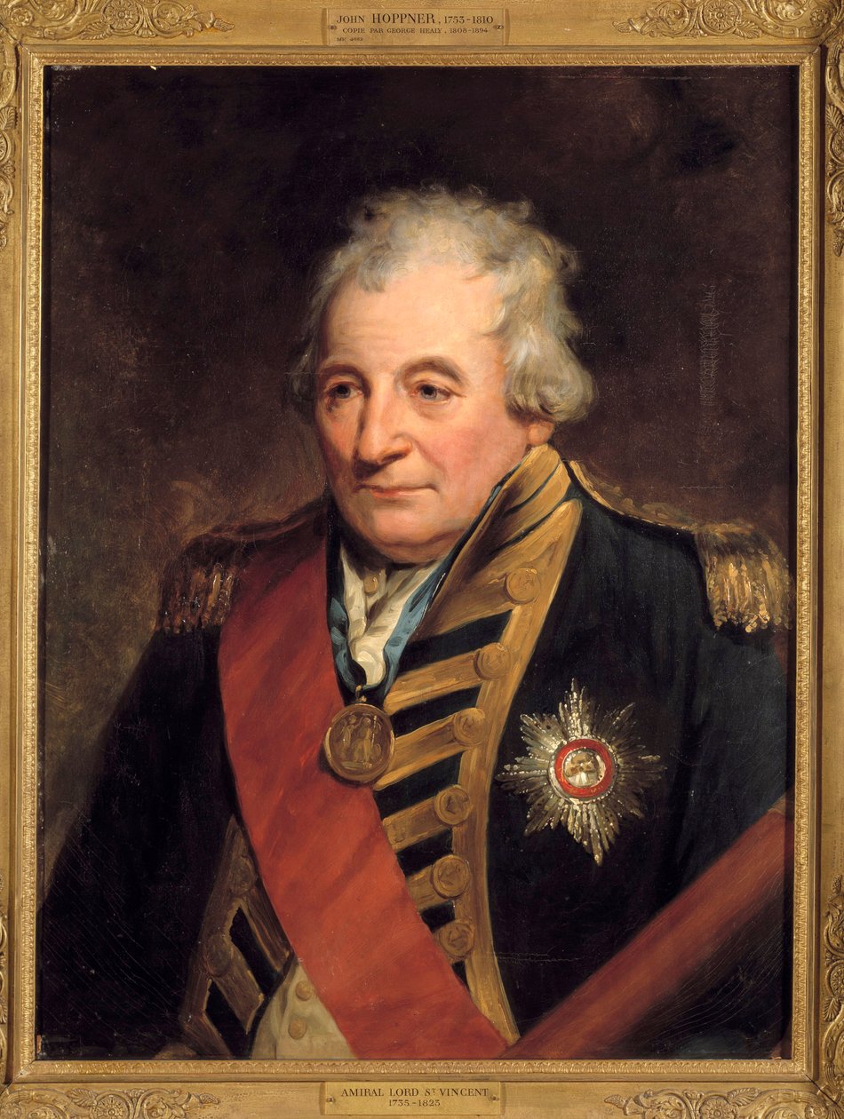 Porträt von John Jervis, Earl of Saint Vincent (1735-1823), Admiral und Erster Lord der Admiralität von John Hoppner