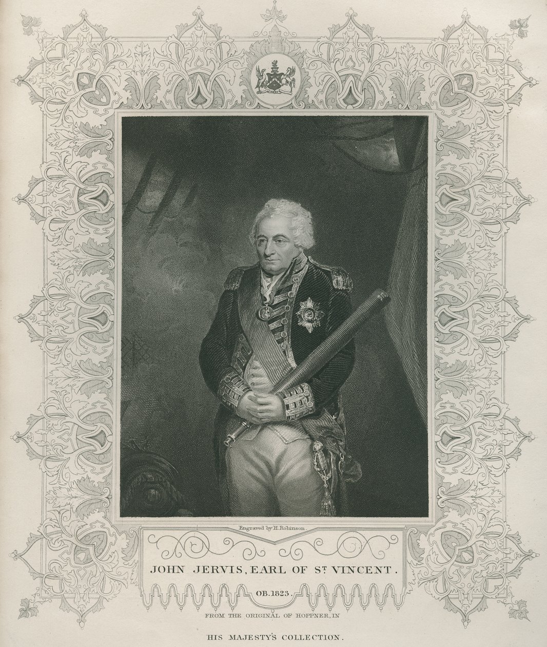 Sir John Jervis im Jahr 1795 von John Hoppner