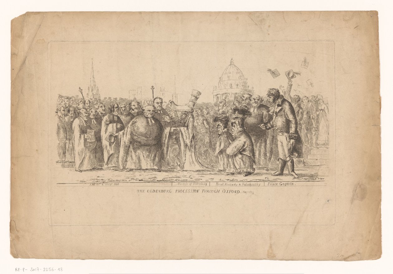 Katharina Pawlowna von Russland in Oxford, 1814 von John Hughes