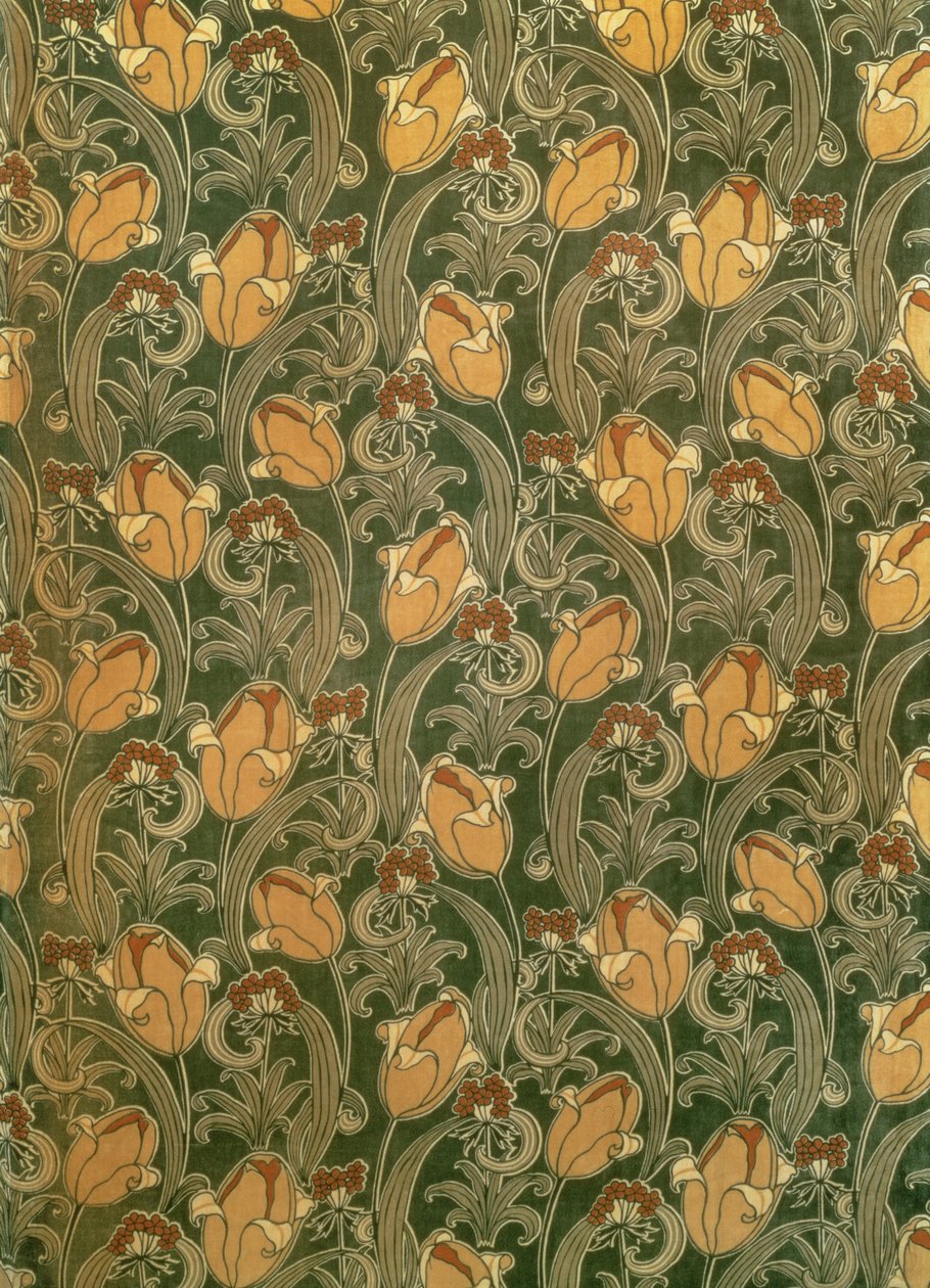Tulpen, Entwurf für The Silver Studio von John Illingworth (attr. to) Kay