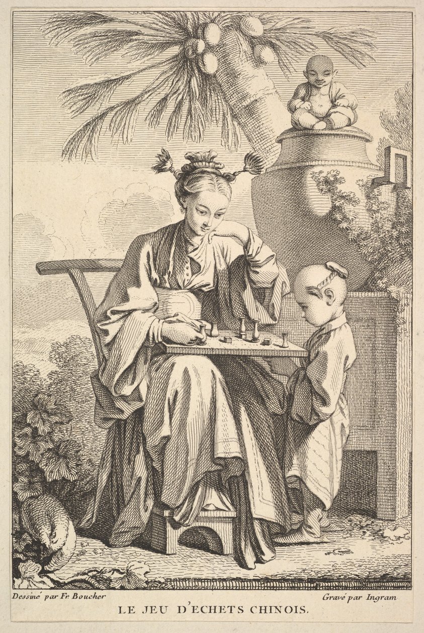 Das Spiel des chinesischen Schachs, 1741-63 von John Ingram