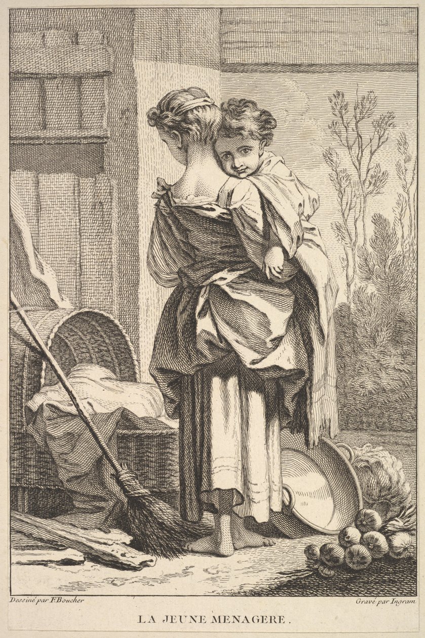 Die junge Haushälterin, 1741-63 von John Ingram