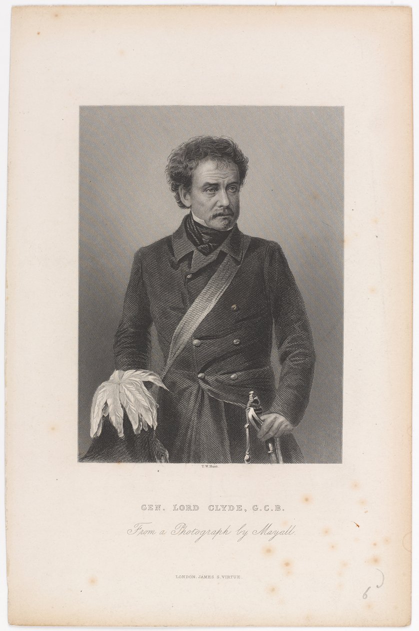 General Lord Clyde, G.C.B., um 1856 von John Jabez Edwin Paisley Mayall