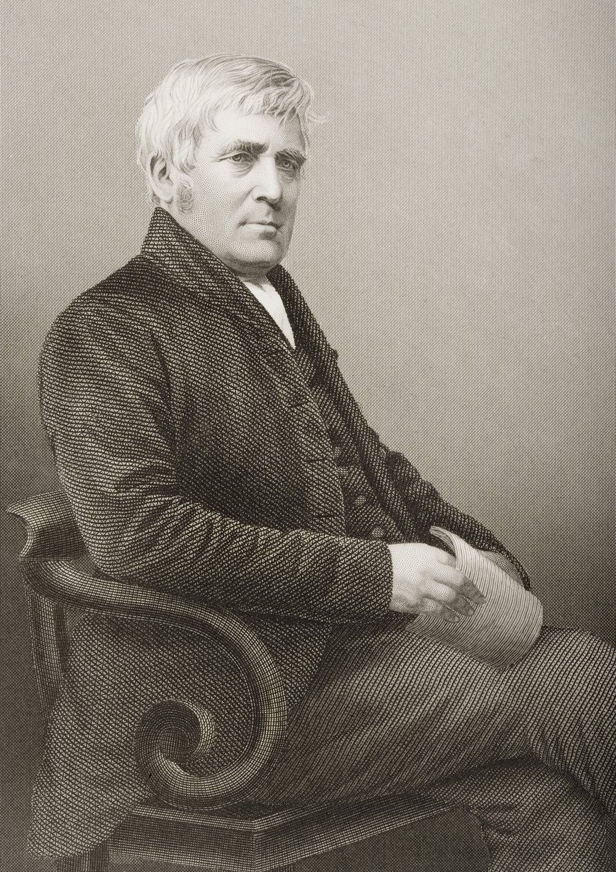 Joseph Sturge, graviert von D.J. Pound nach einem Foto, aus 