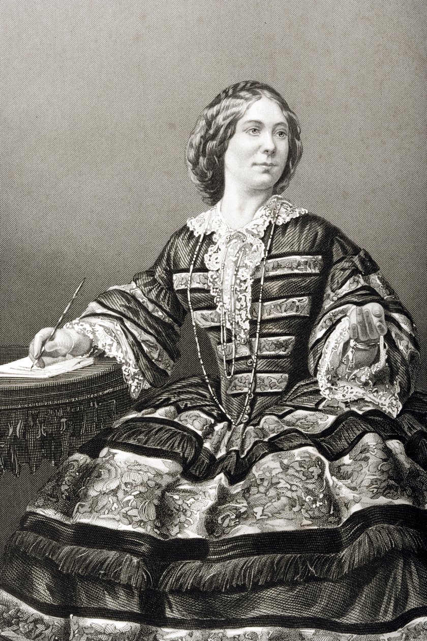 Miss Amy Sedgwick, graviert von D.J. Pound nach einem Foto, aus 