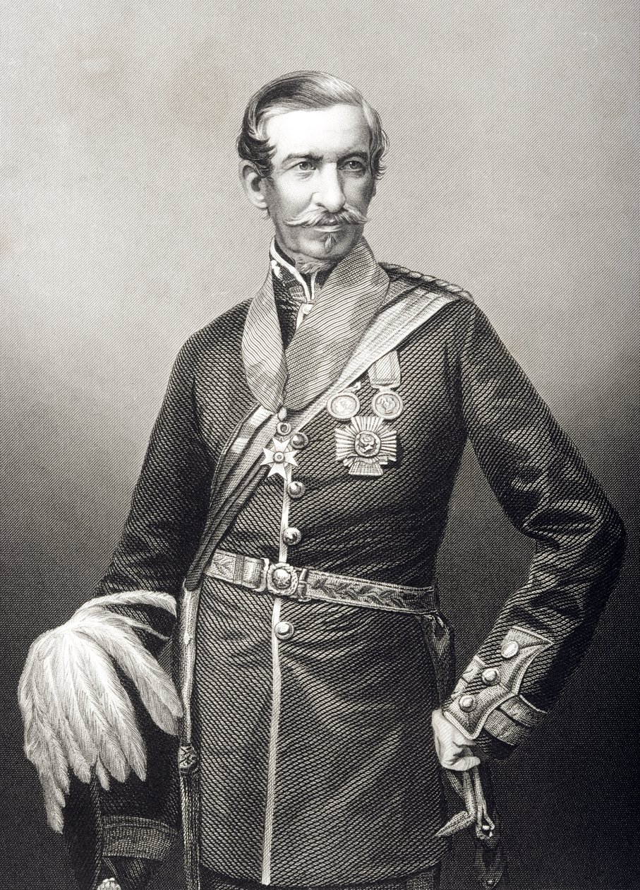 Sir Archdale Wilson (1803-74), graviert von D.J. Pound nach einem Foto, aus 