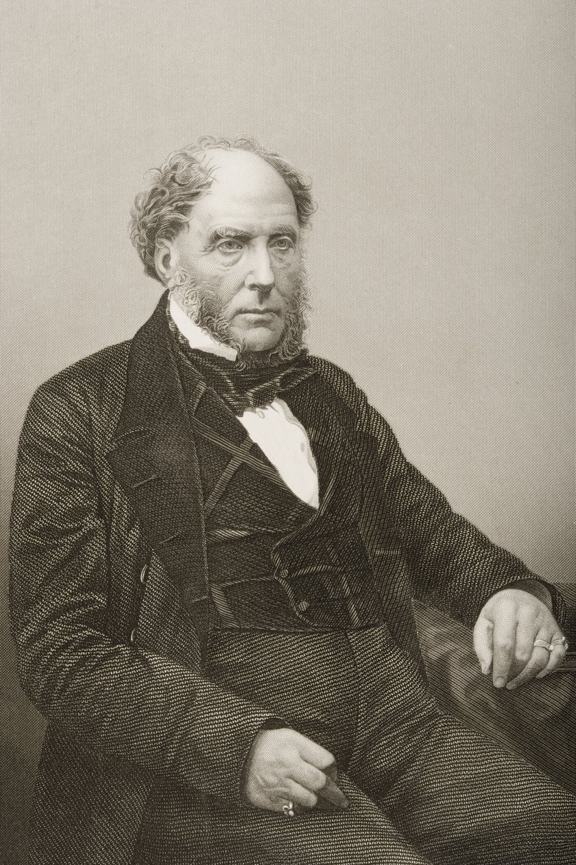 Sir Archibald Alison (1792-1867) graviert von D.J. Pound nach einem Foto, aus 