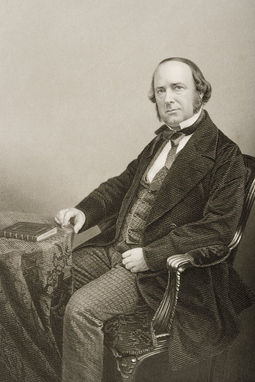 Thomas Wright (1810-77) graviert von D.J. Pound nach einem Foto, aus 