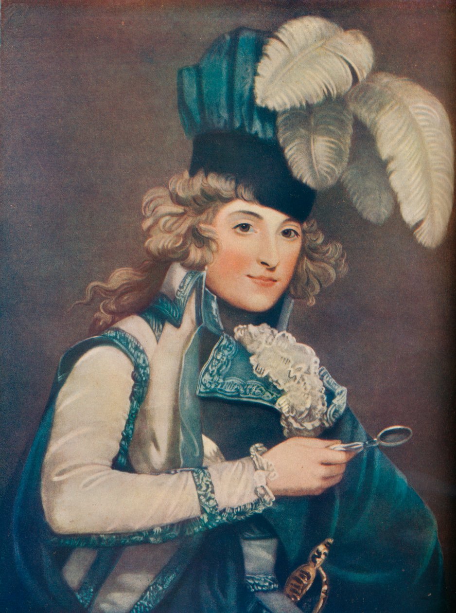 Mrs. Jordan in der Rolle der Hypolita, ca. 1791 von John Jones